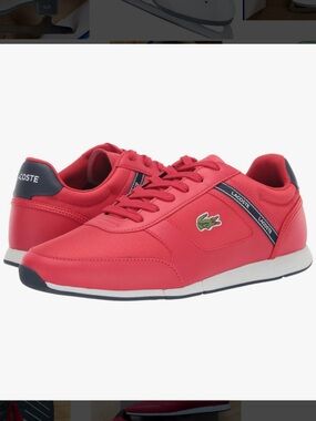 Lacoste Men's Menerva Sport 119 2 CMA Sneaker 9.5 Red Navy SOLD OUT